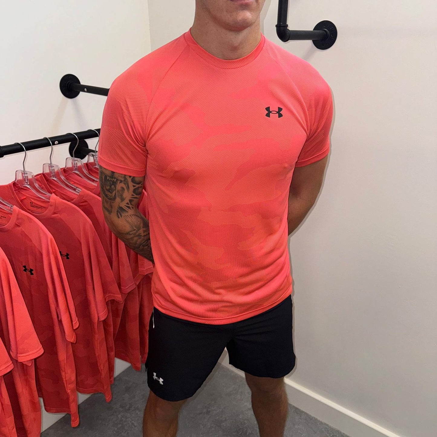 Under Armour Velocity Jacquard Set - Coral/Black