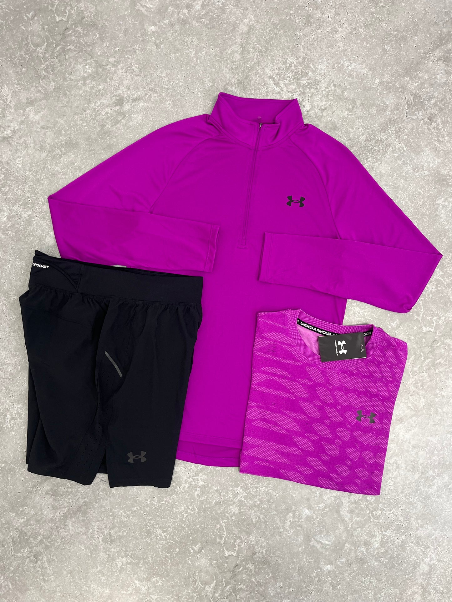 Under Armour 3 Piece Set - Violet/Black