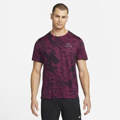 NIKE RISE 365 T SHIRT (SANGRIA)